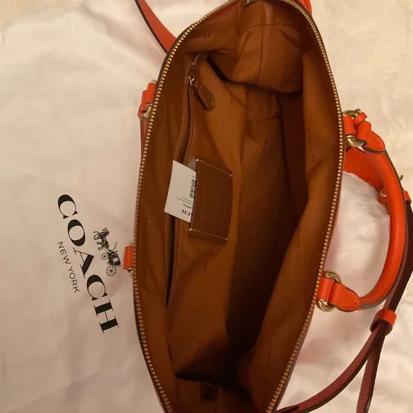 Coach Vibrant Orange Satchel - Picture 11 of 11